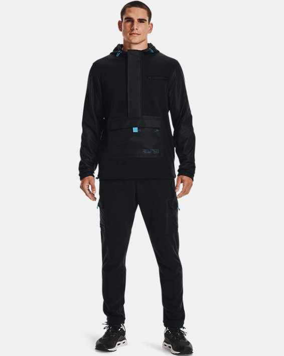 Men's ColdGear® Infrared Utility ½ Zip Jacket, Black, pdpMainDesktop image number 2